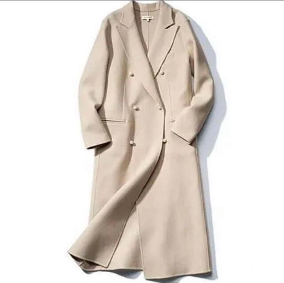 【美品】MADISON BLUE パール　チェスター　コート　アイボリー