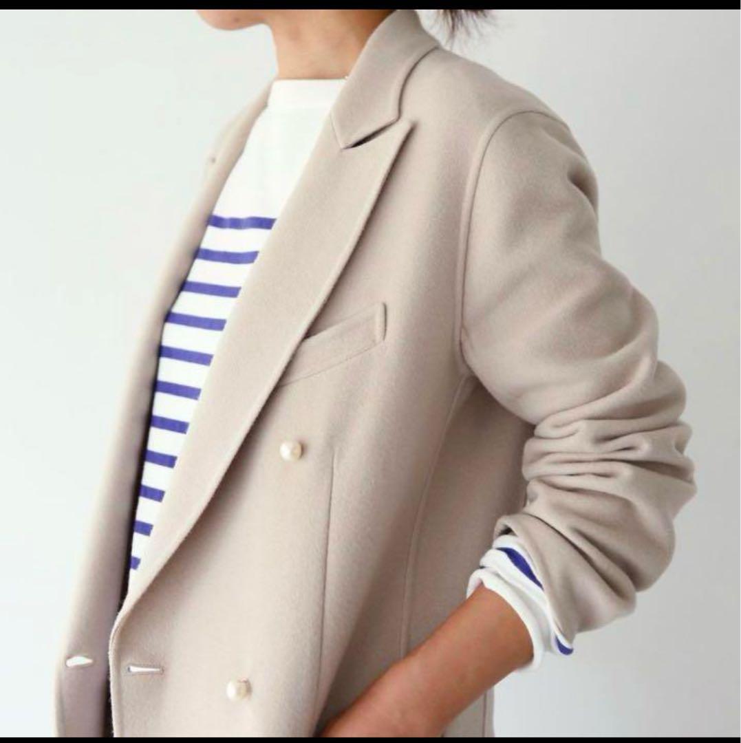 【美品】MADISON BLUE パール　チェスター　コート　アイボリー