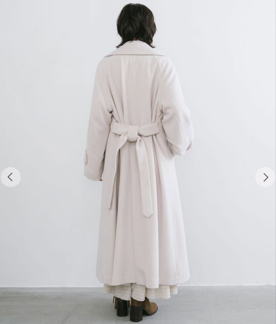 ココディール 新品タグ付 ビッグカラーロングトレンチコート