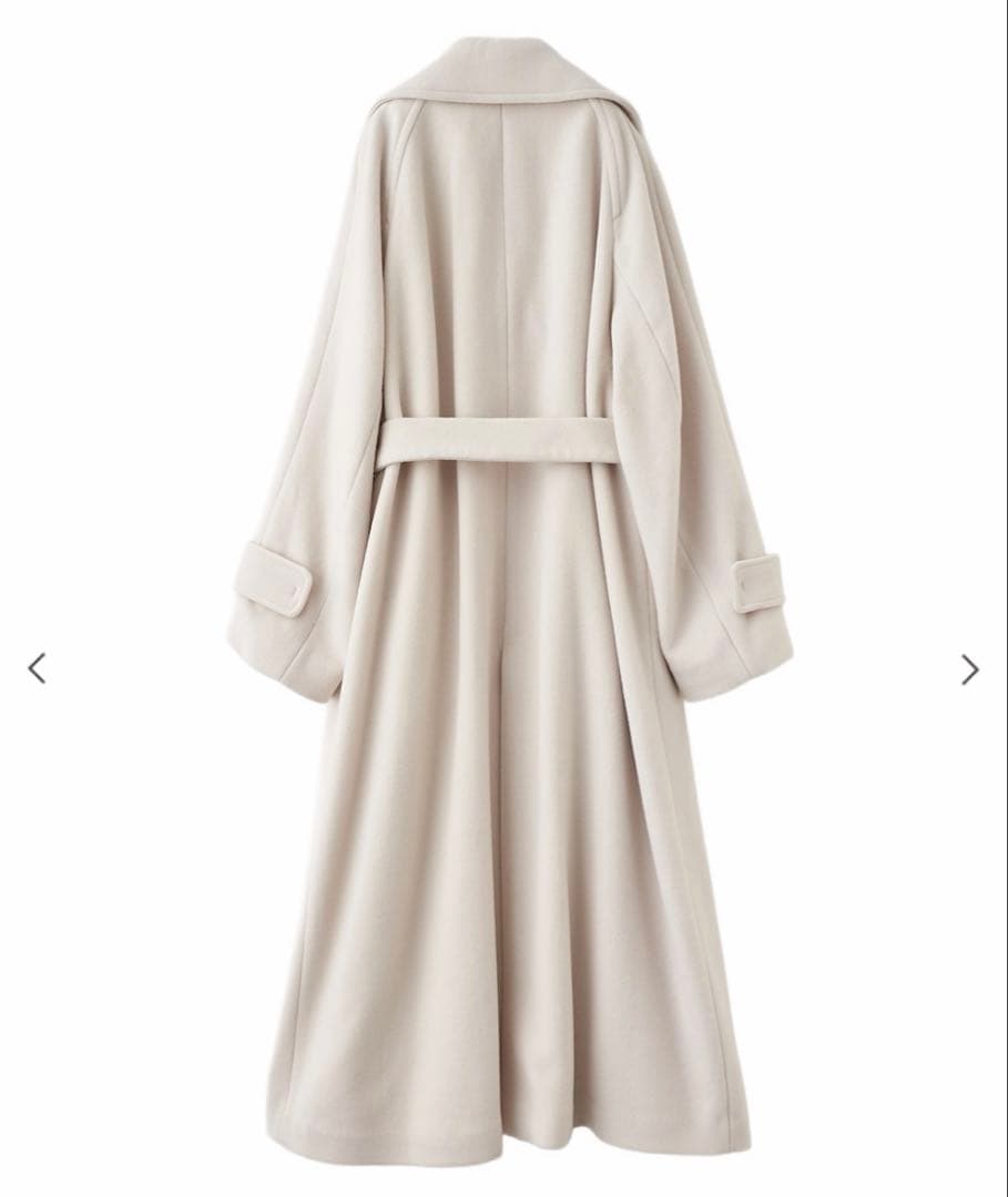 ココディール 新品タグ付 ビッグカラーロングトレンチコート