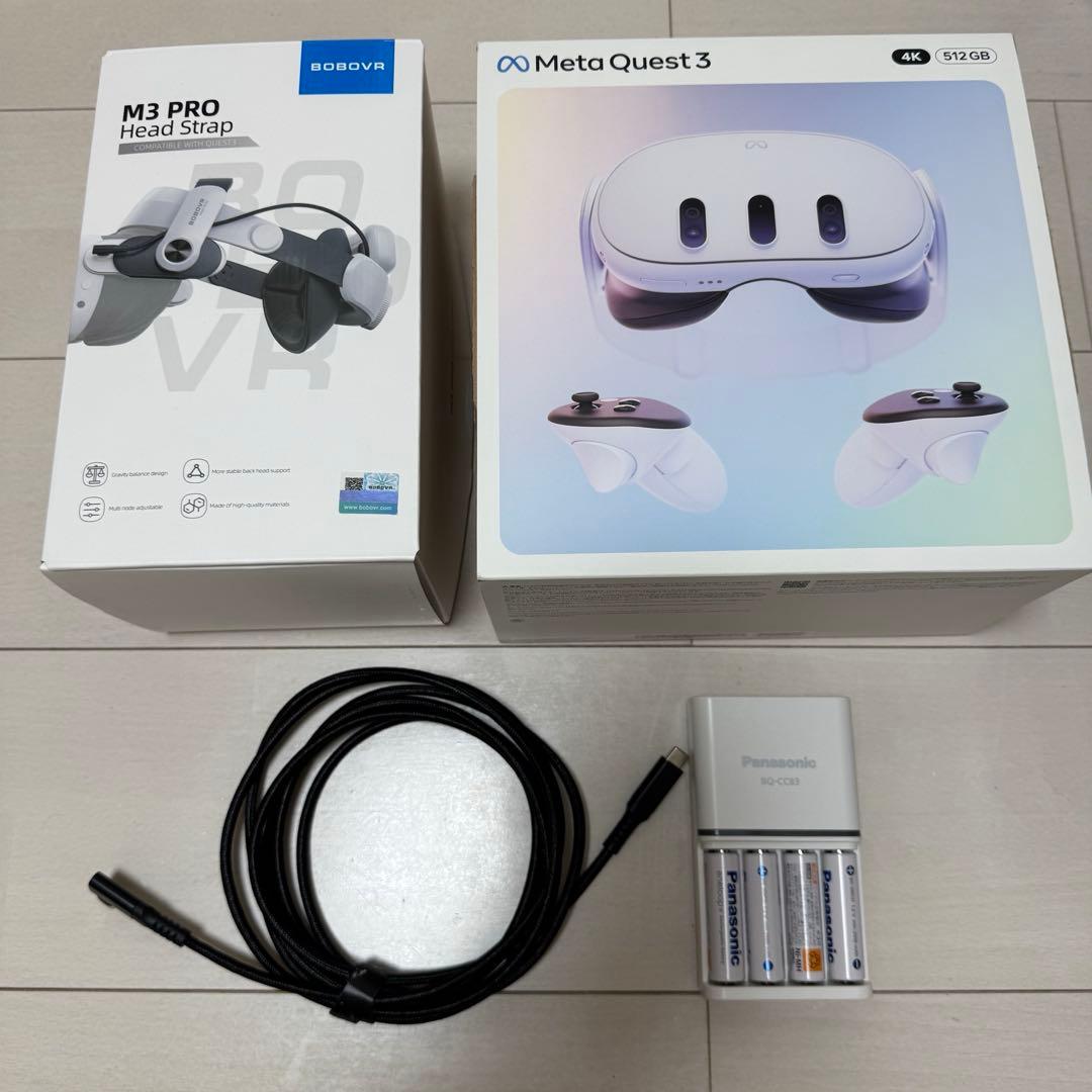  Quest 3 512GB + M3 PRO ヘッドストラップ その他