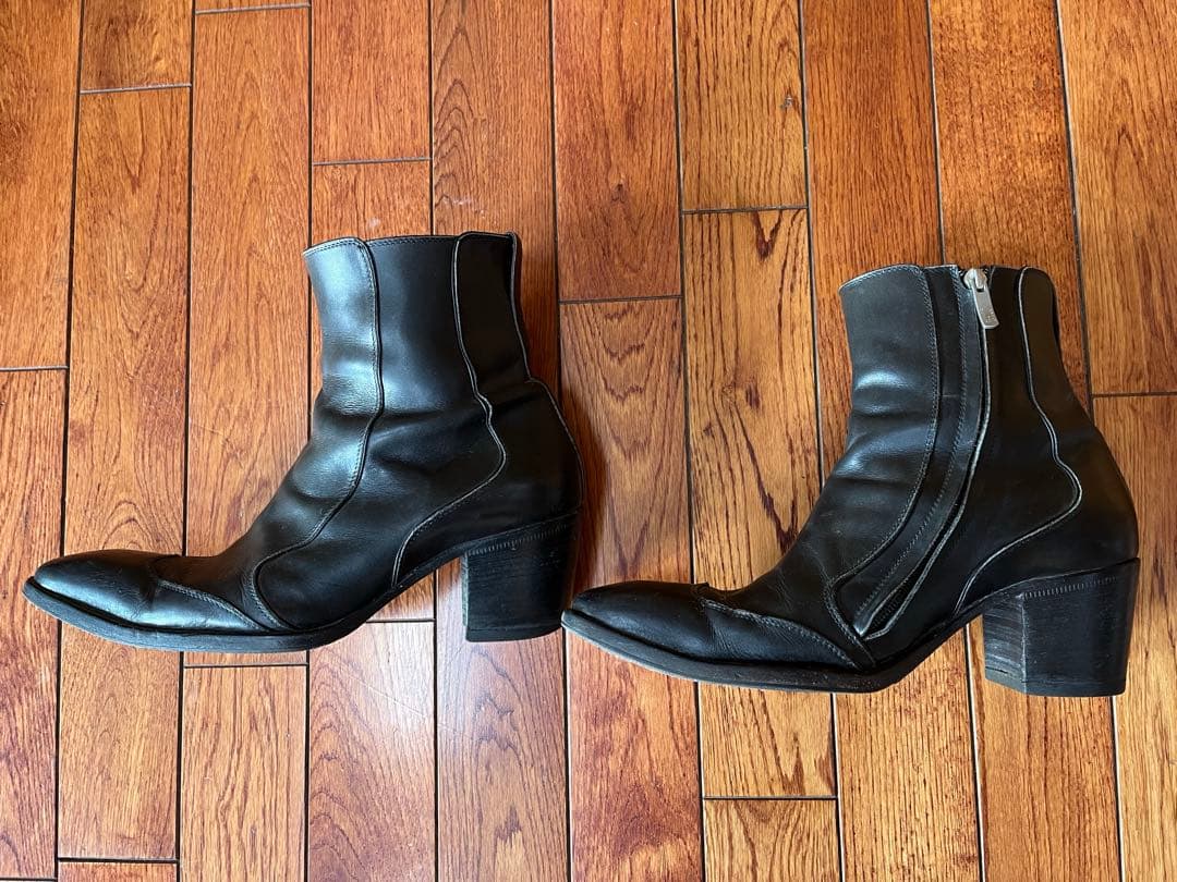 初期around the shoes YSL ジョニー木型同型 ヒールブーツ