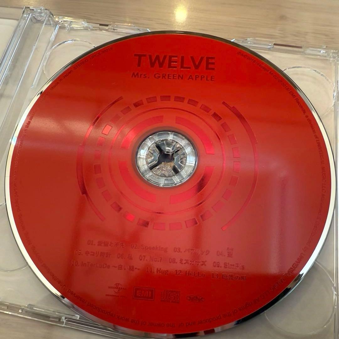 【甘栗。】Mrs. GREEN APPLE TWELVE 初回限定盤