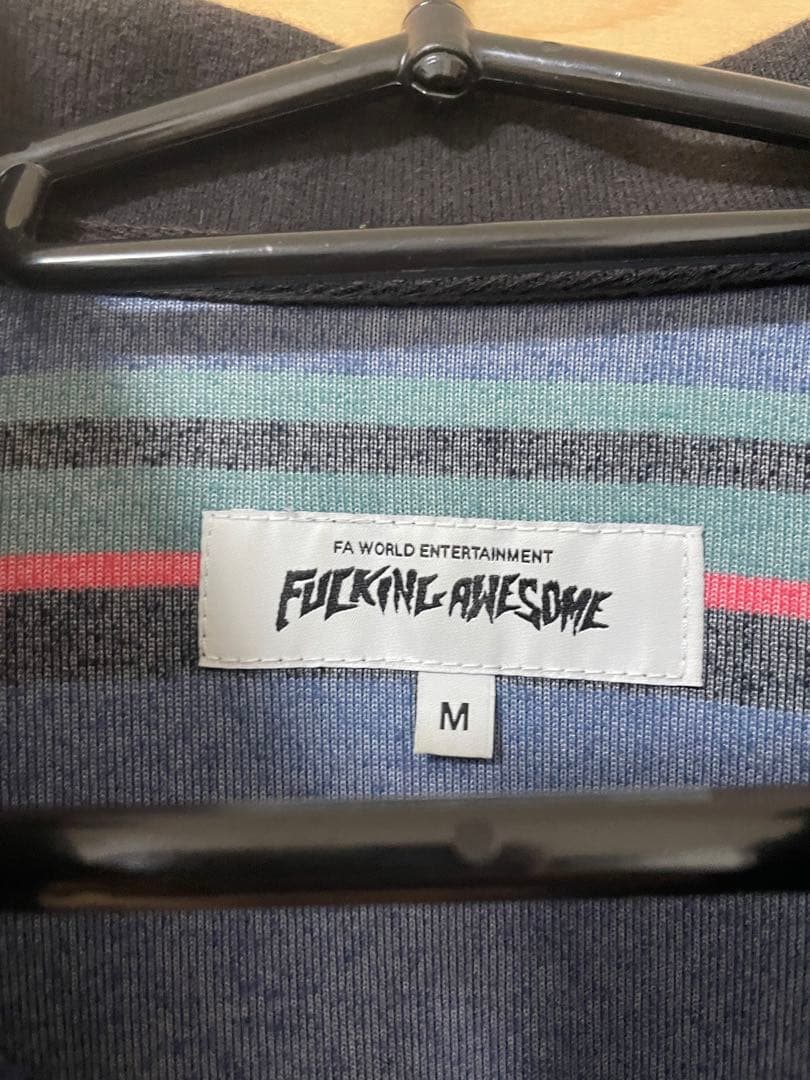 FUCKING AWESOME ハーフジップ トレーナー　ベロア