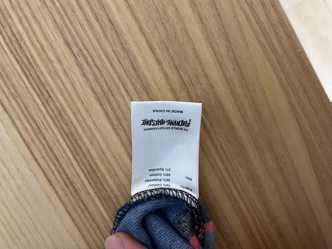 FUCKING AWESOME ハーフジップ トレーナー　ベロア