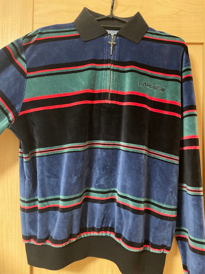 FUCKING AWESOME ハーフジップ トレーナー　ベロア