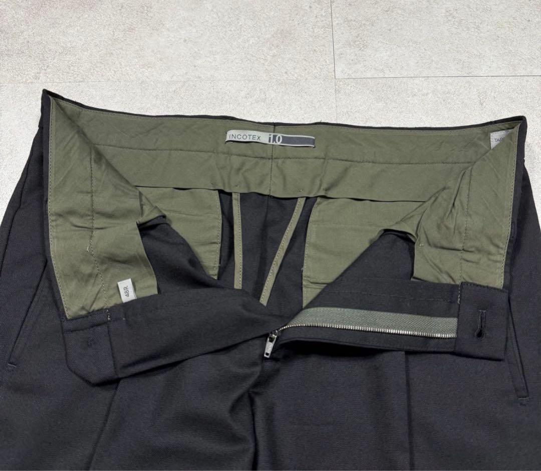 incotex インコテックス秋冬ウール 黒 48 pt torino ブラック