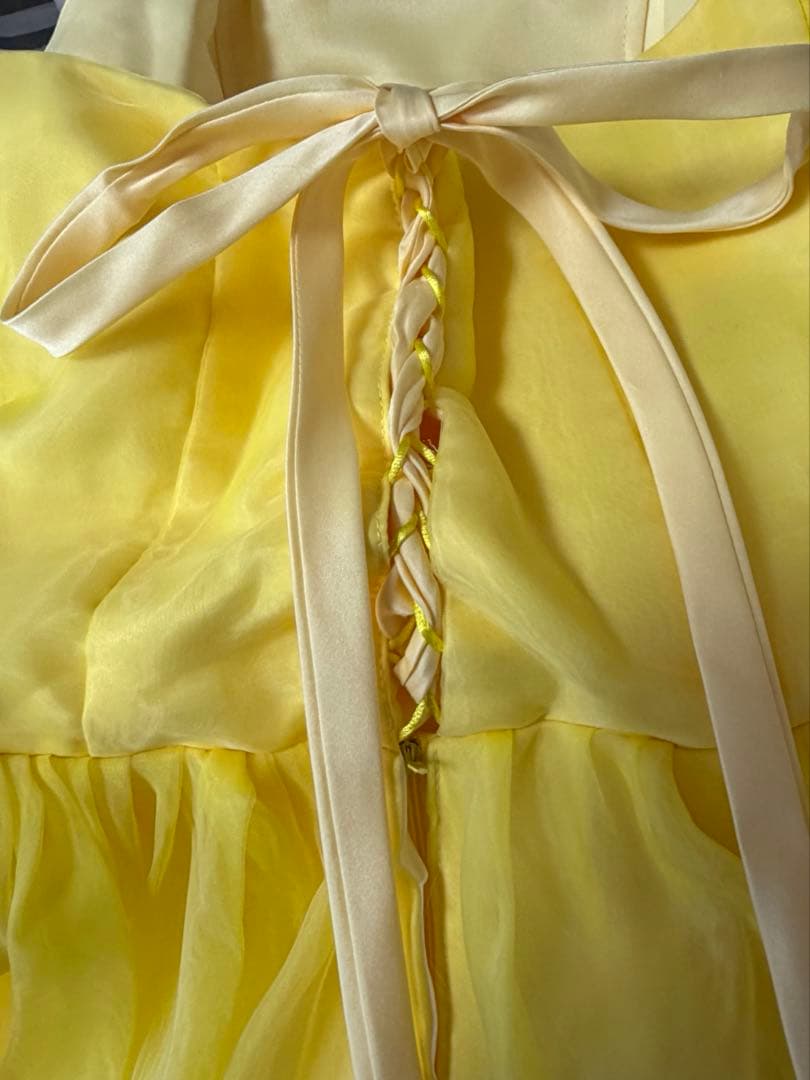 カラードレス イエロー　ウェディング 美女と野獣　演奏会