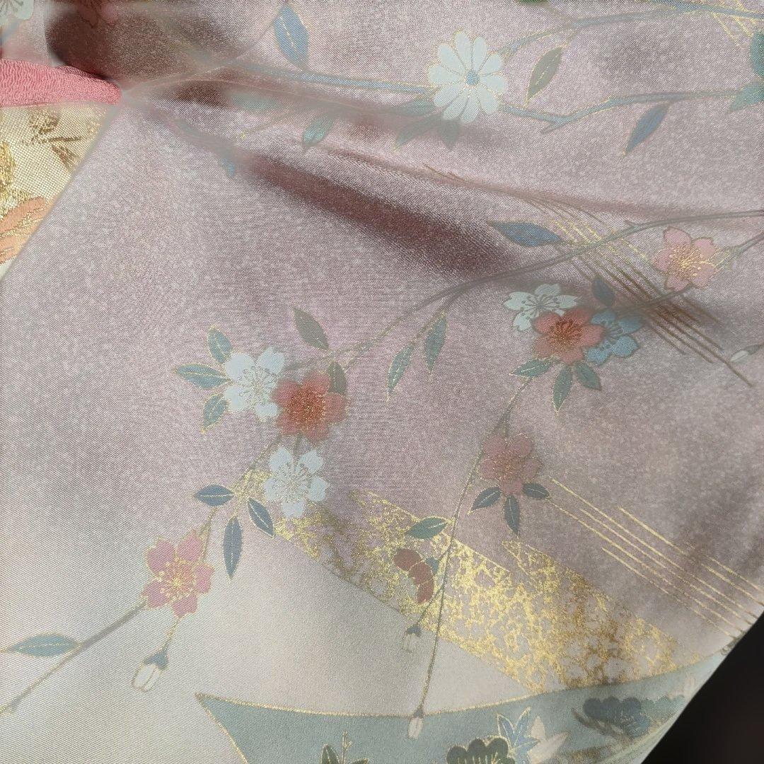 訪問着フルセット ピンク系 小柄さん