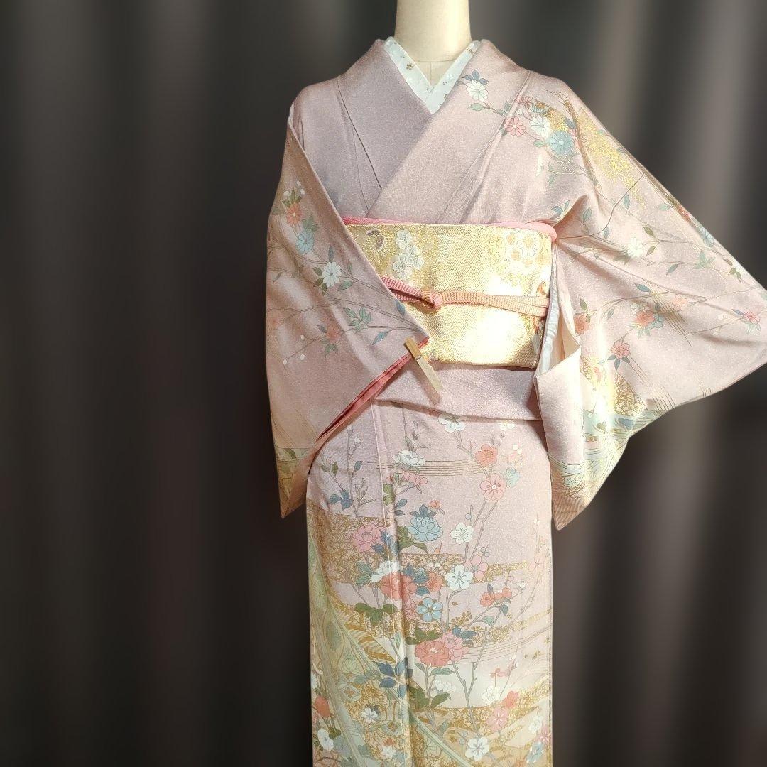 訪問着フルセット ピンク系 小柄さん