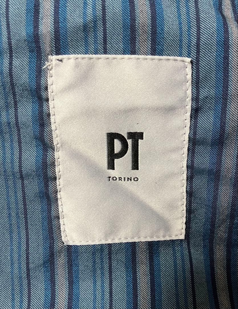 PT TORINO ネイビー チノパン サイズ50 EVO FIT 1プリーツ