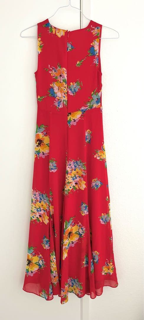 ローレン　ラルフローレン　花柄　ロングワンピース　小さめサイズ　米国購入　新品