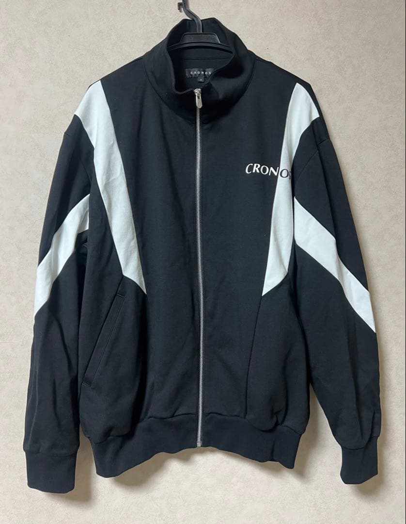 CRONOS ジャージ ブラック/ホワイト 38(M)