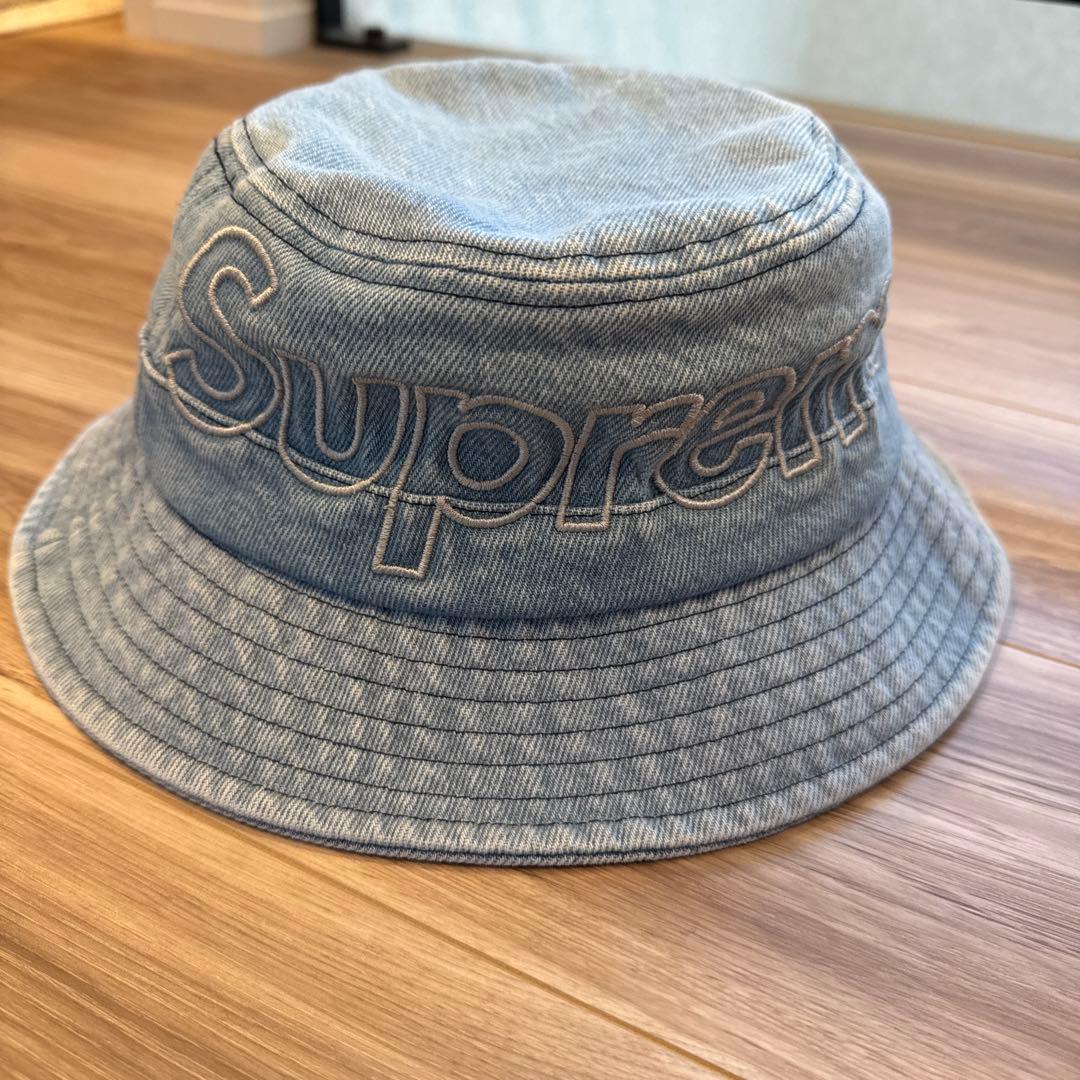 Supreme Outline Crusher シュープリーム デニムハット