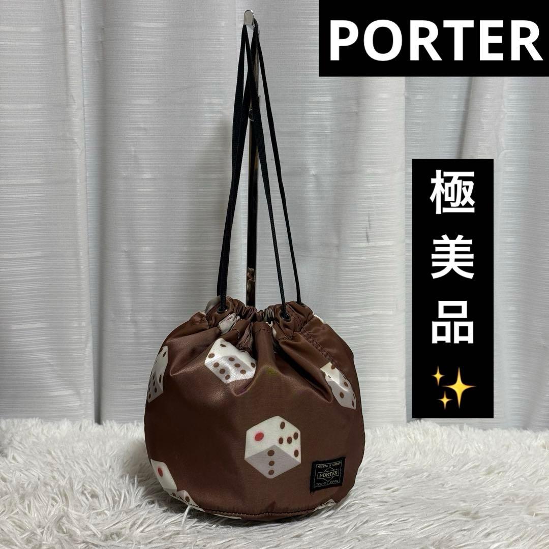 極美品✨ポーター　ネクサスセブン　アロハブロッサム　　巾着　バッグ　サイコロ