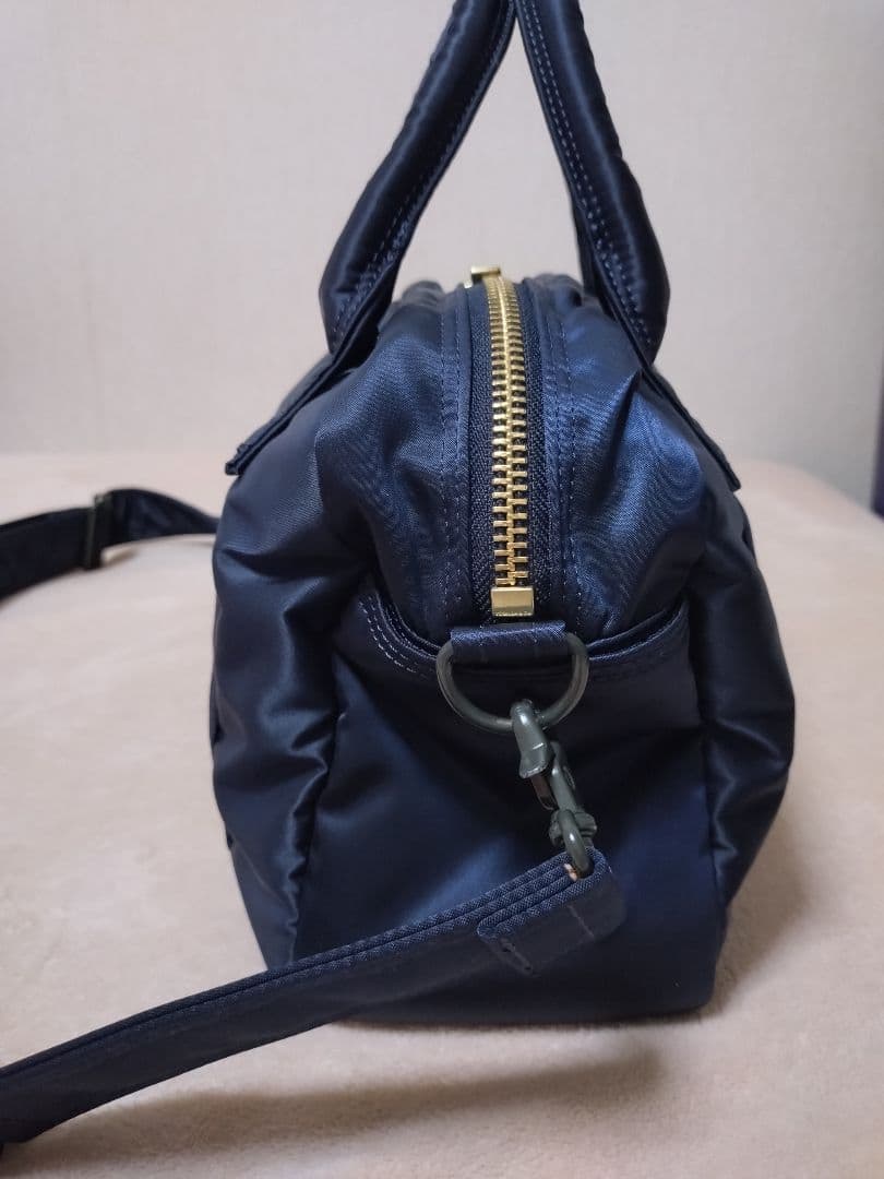 【美品】PORTERポーター TANKER ボストンバッグ アイアンブルー