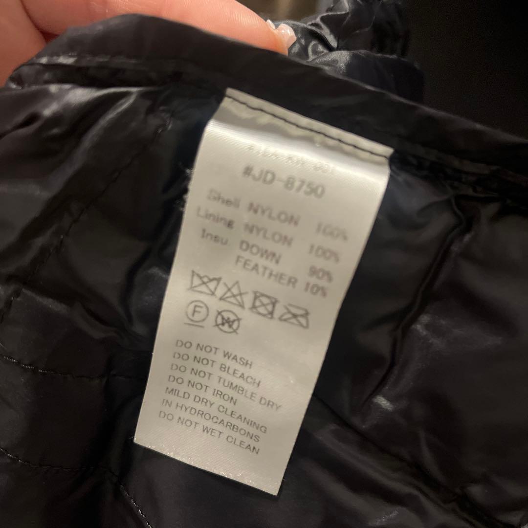 DANTON 黒　ブラック　ダウンベスト サイズ34