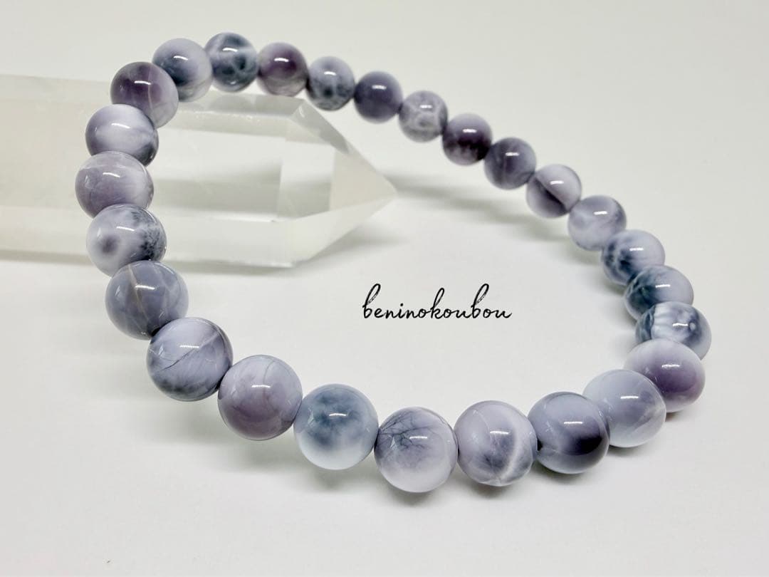 一点物✨希少パープルラリマー｜深い癒しと直感を導く7mmブレス