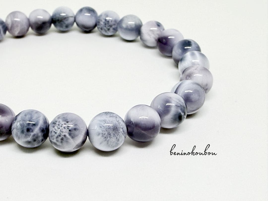 一点物✨希少パープルラリマー｜深い癒しと直感を導く7mmブレス