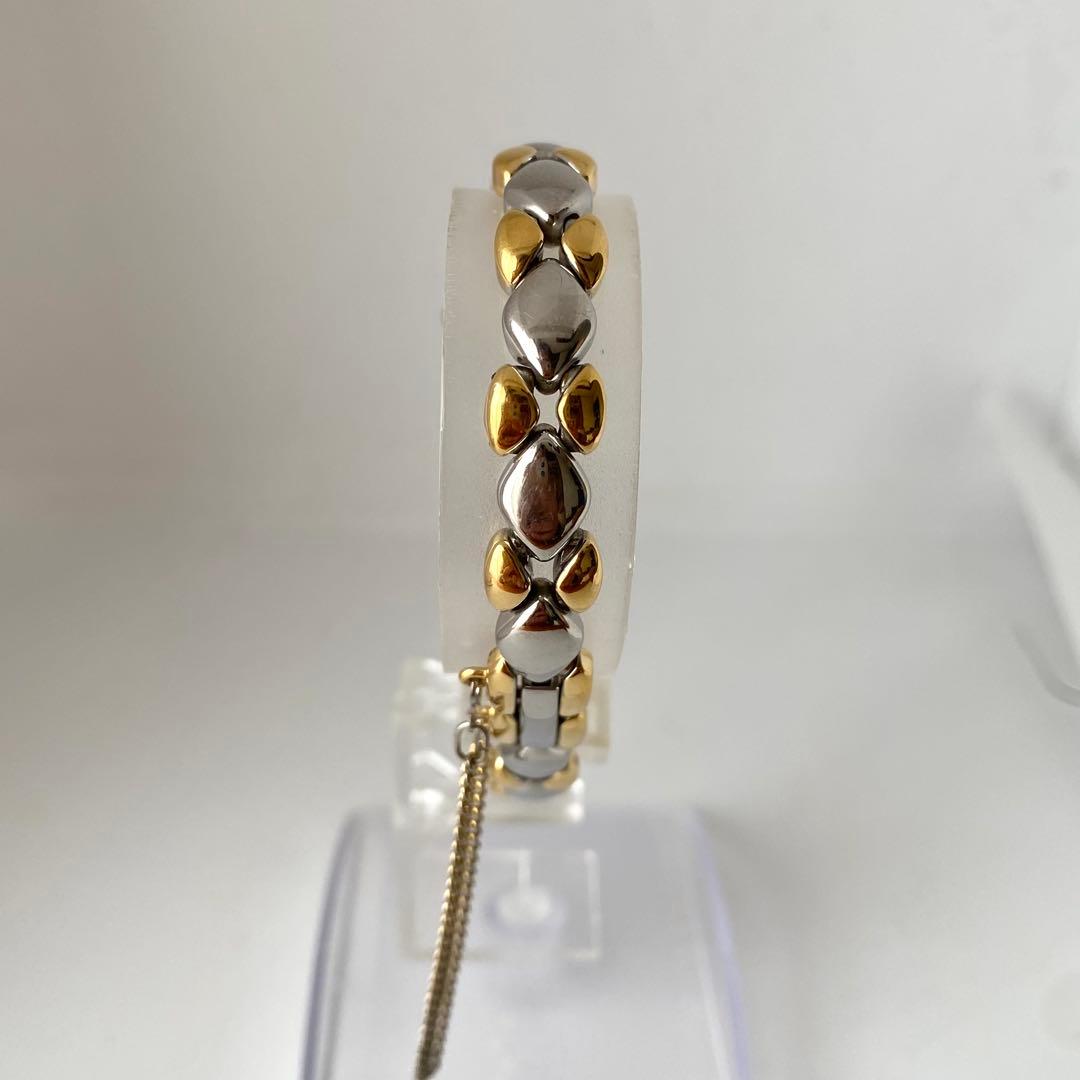 新品電池　SEIKO エクセリーヌ　腕時計　オーバル　コンビカラー