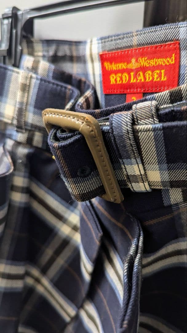 Vivienne Westwood ネイビー チェック柄 プリーツスカート 1回