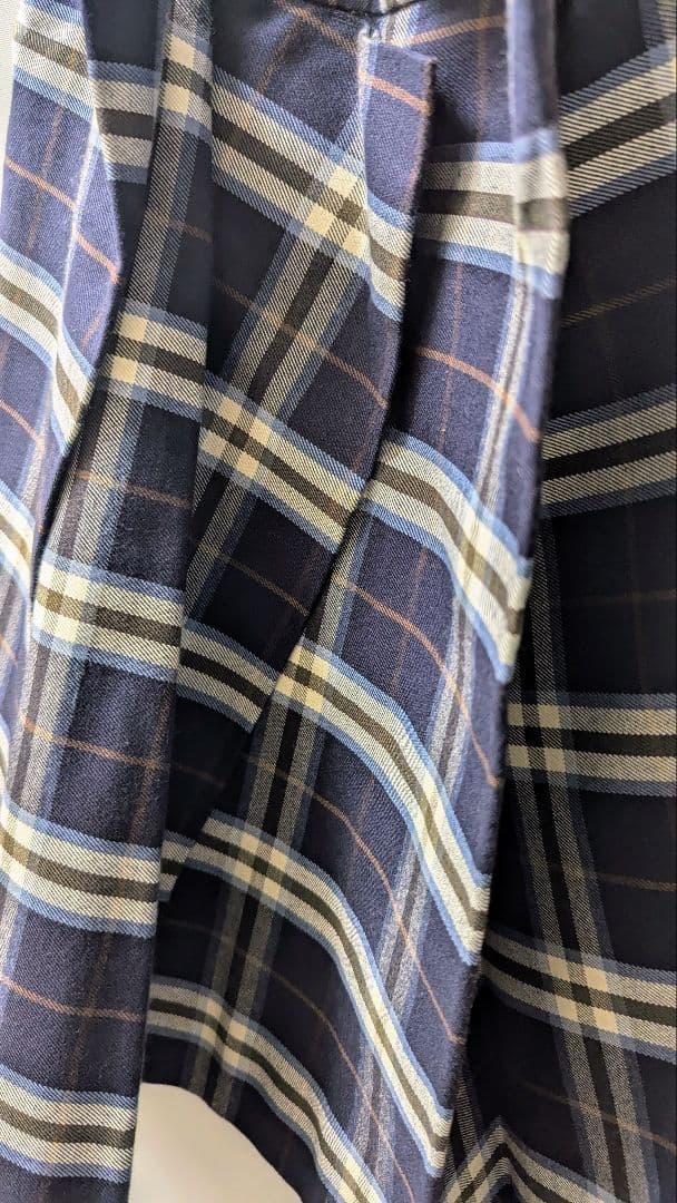 Vivienne Westwood ネイビー チェック柄 プリーツスカート 1回