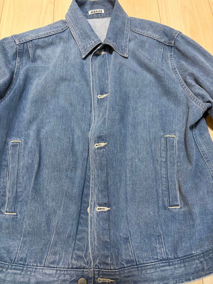 Auralee デニムブルゾン サイズ4 ライトインディゴ