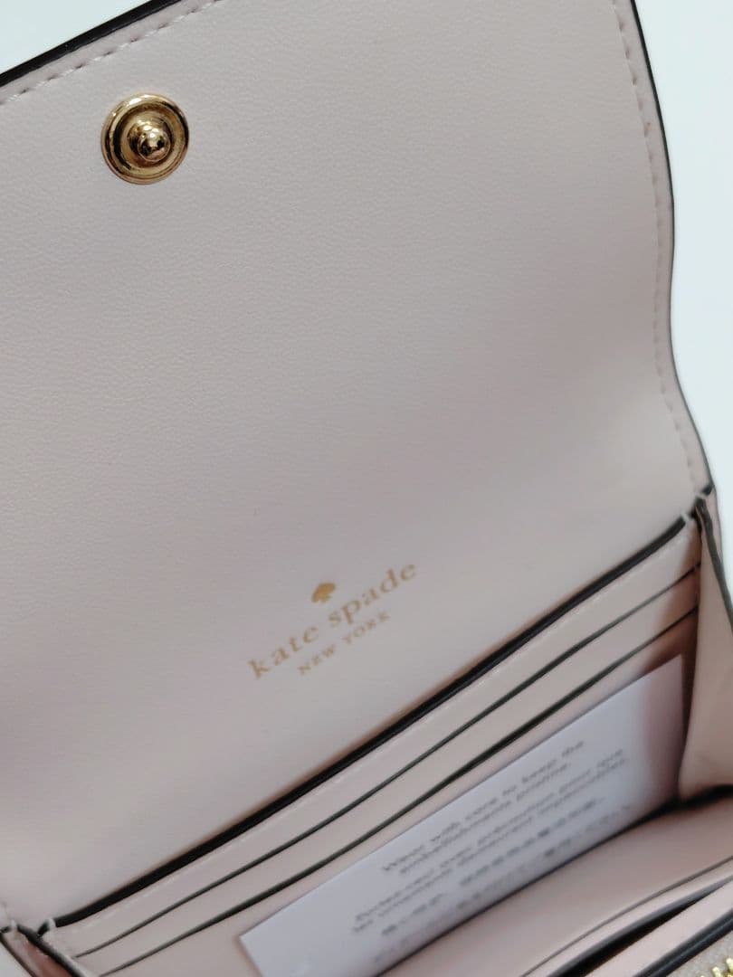【新品】kate spade new york 二つ折り 財布 ピンク
