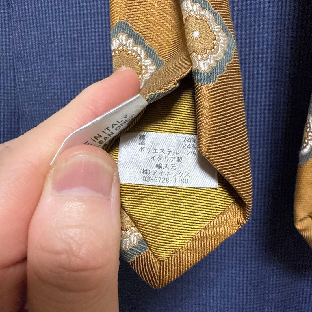 FRANCO BASSI 50周年 ネクタイ ゴールド