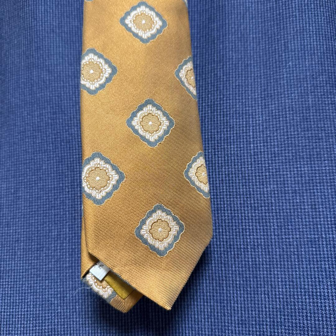 FRANCO BASSI 50周年 ネクタイ ゴールド