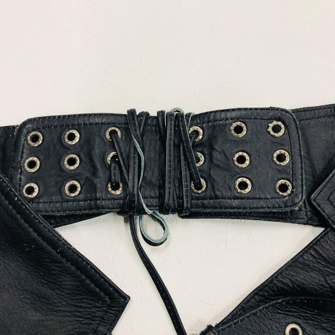 ★1473 ホーンワークス　レザーチャップス　オーバーパンツライディング　牛革