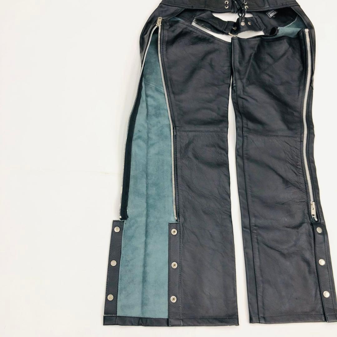 ★1473 ホーンワークス　レザーチャップス　オーバーパンツライディング　牛革