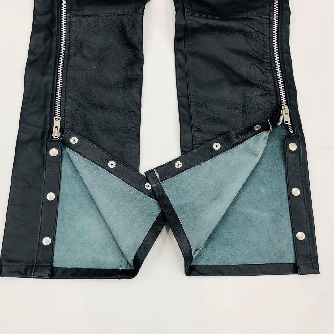 ★1473 ホーンワークス　レザーチャップス　オーバーパンツライディング　牛革