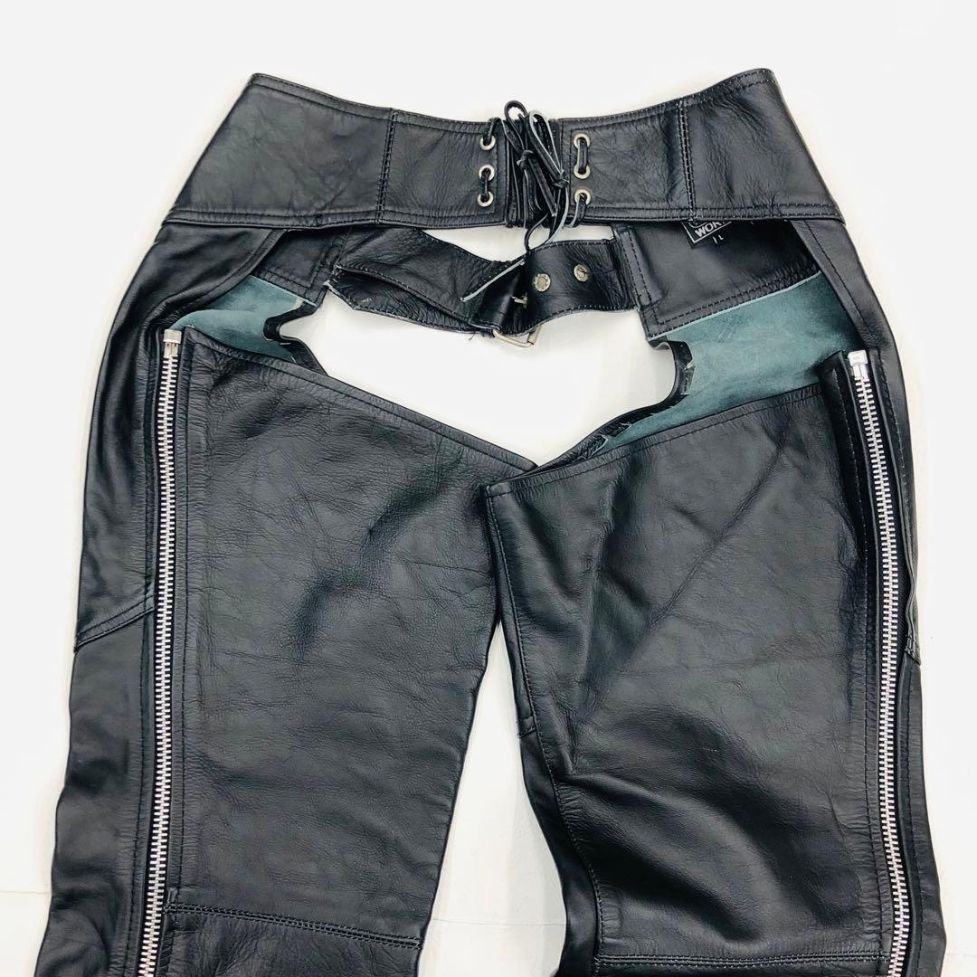 ★1473 ホーンワークス　レザーチャップス　オーバーパンツライディング　牛革