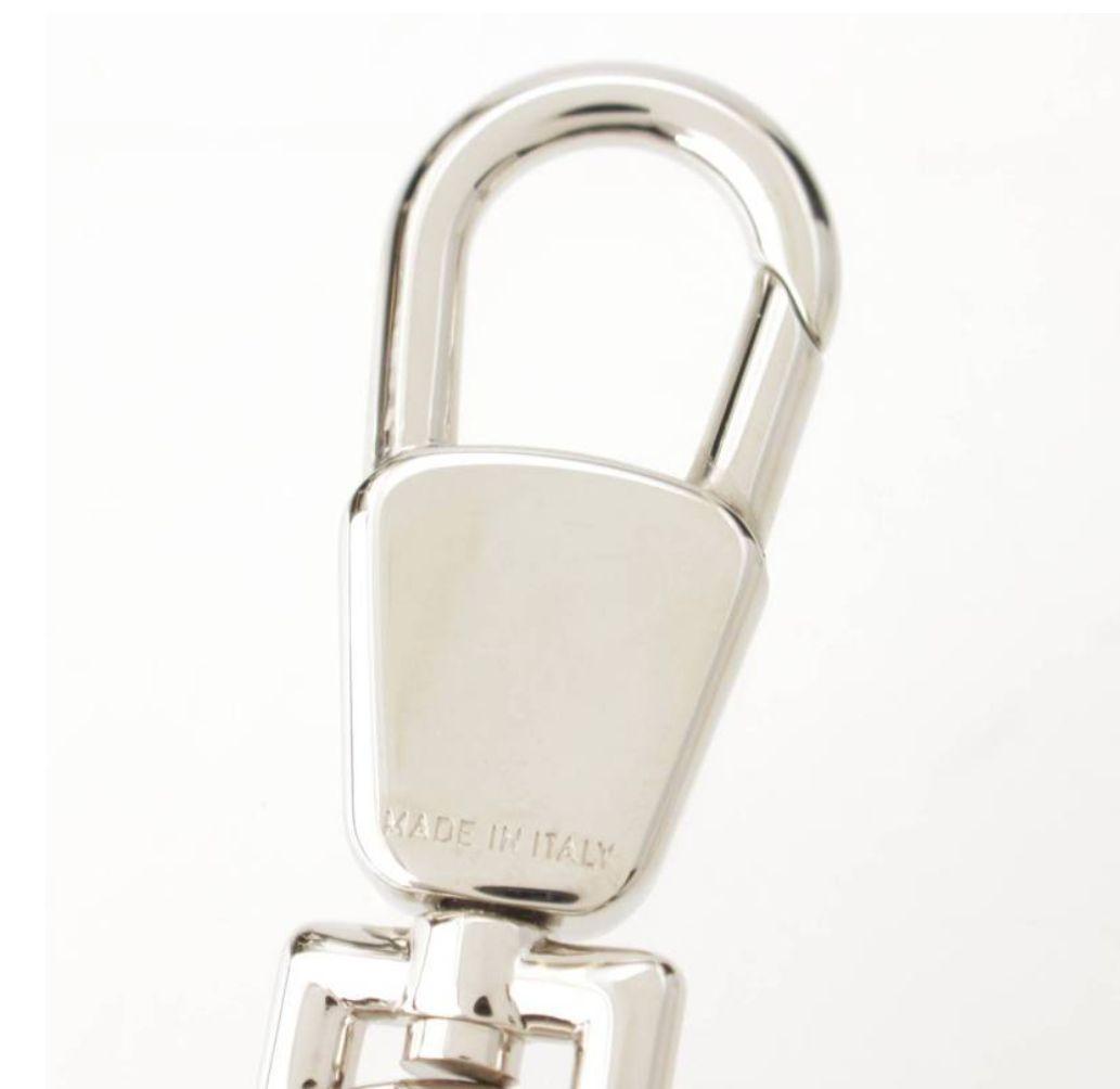 【巾着袋付き】クリスチャンディオール ロゴ キーホルダ　シルバー