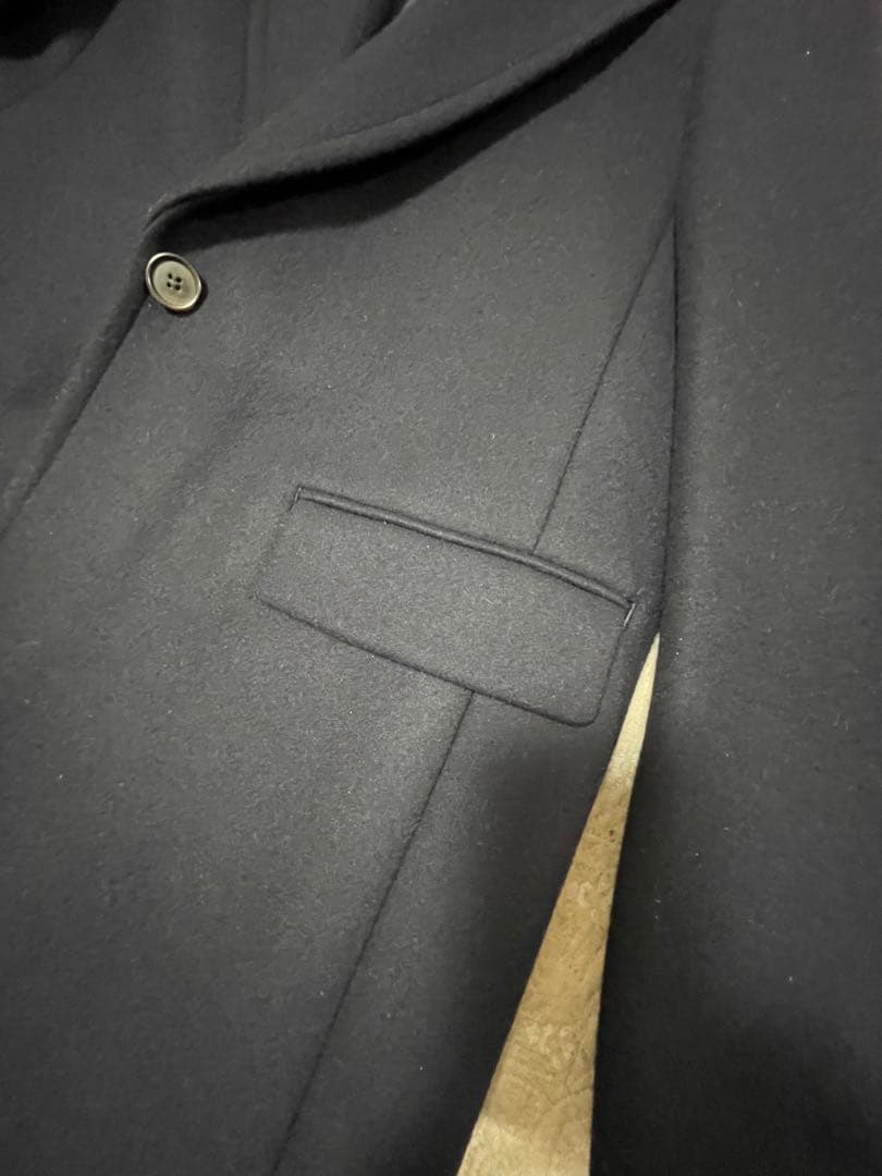 【美品】iCB ネイビー ロングチェスターコート