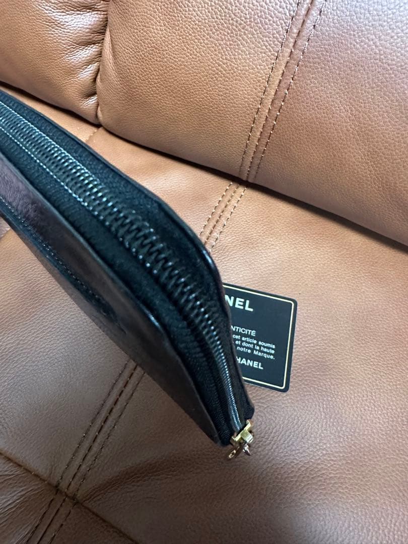 CHANEL 長財布　キャビアスキン　ブラック