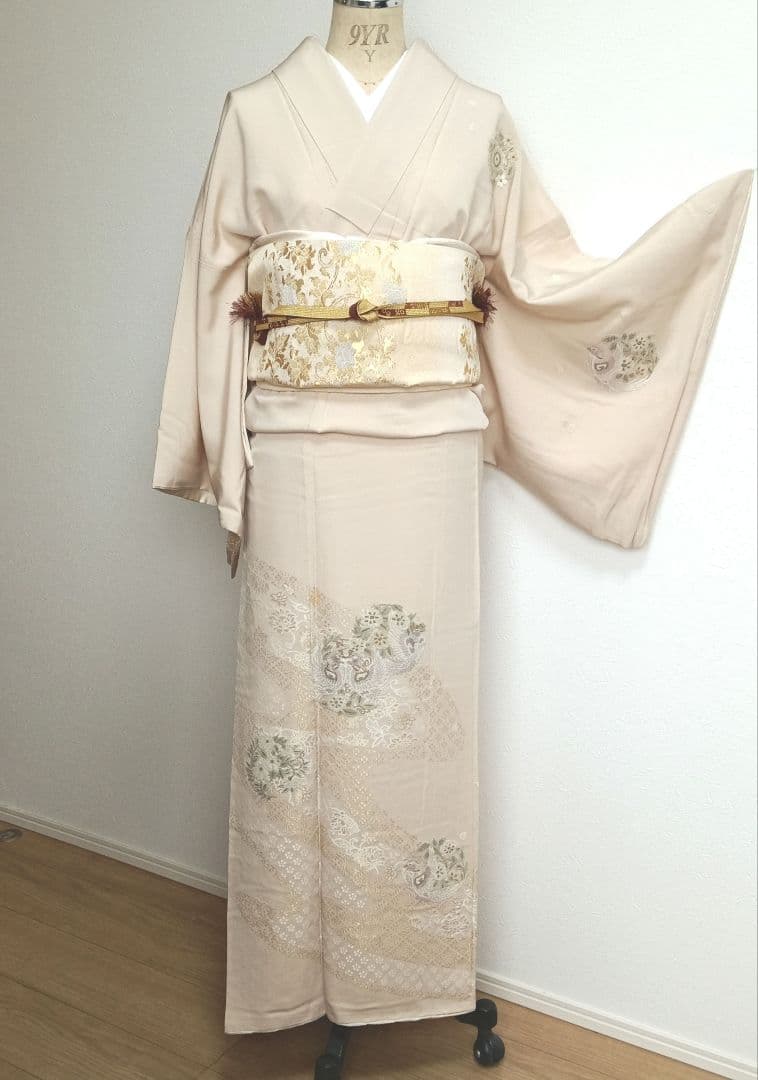 山口美術織物　刺繍訪問着　4点セット