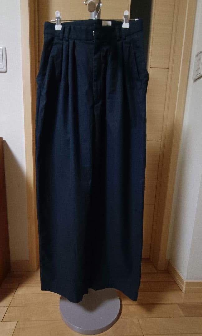 6 ROKU タックパンツ　ネイビー　34