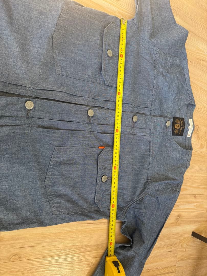 FULLCOUNT ライトブルー デニム風ジャケット