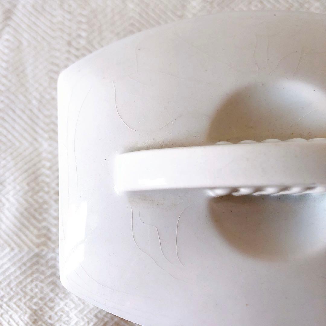 リュネヴィル 陶器製キャニスター FARINE フランスアンティーク食器