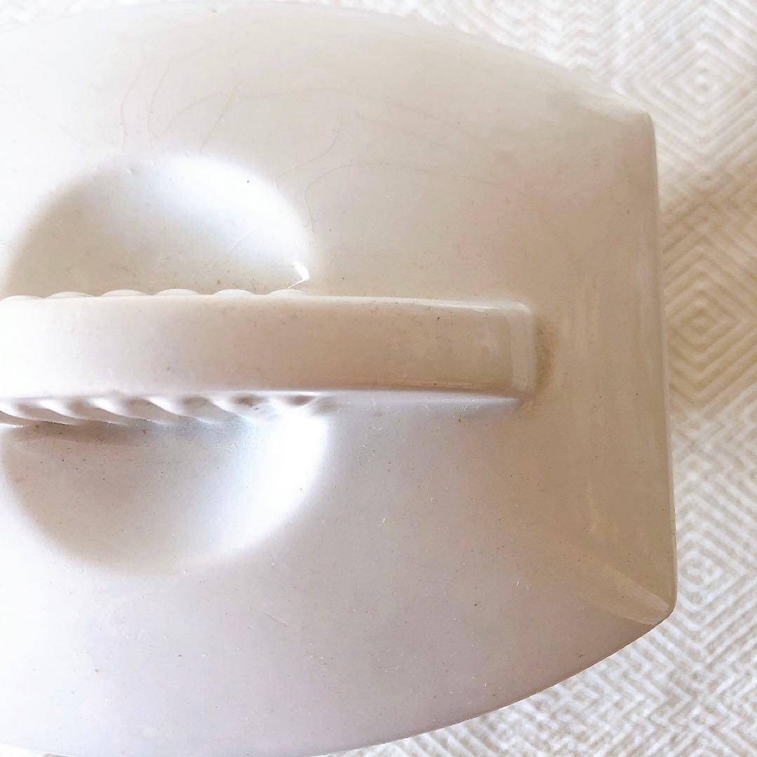 リュネヴィル 陶器製キャニスター FARINE フランスアンティーク食器