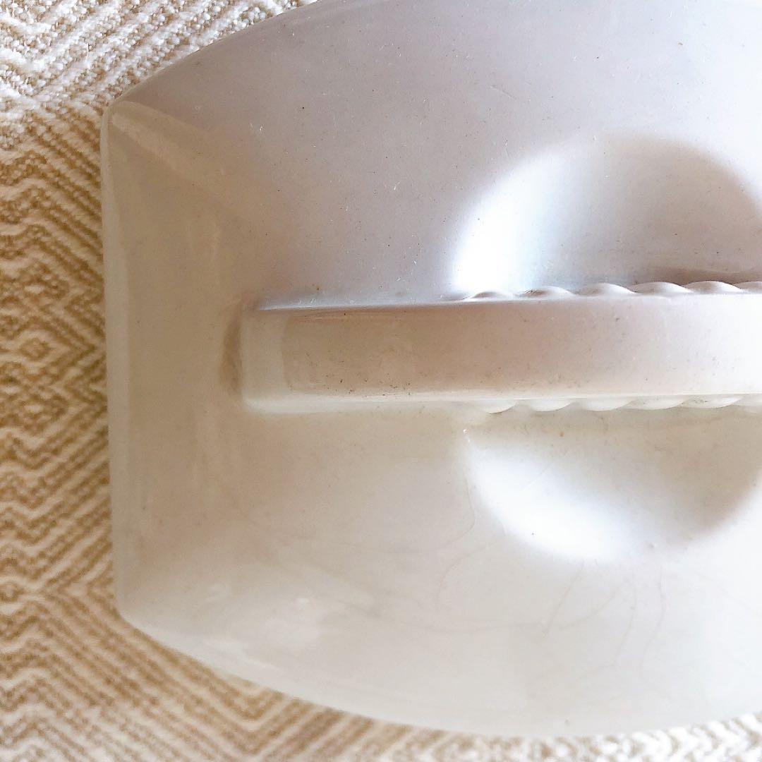 リュネヴィル 陶器製キャニスター FARINE フランスアンティーク食器