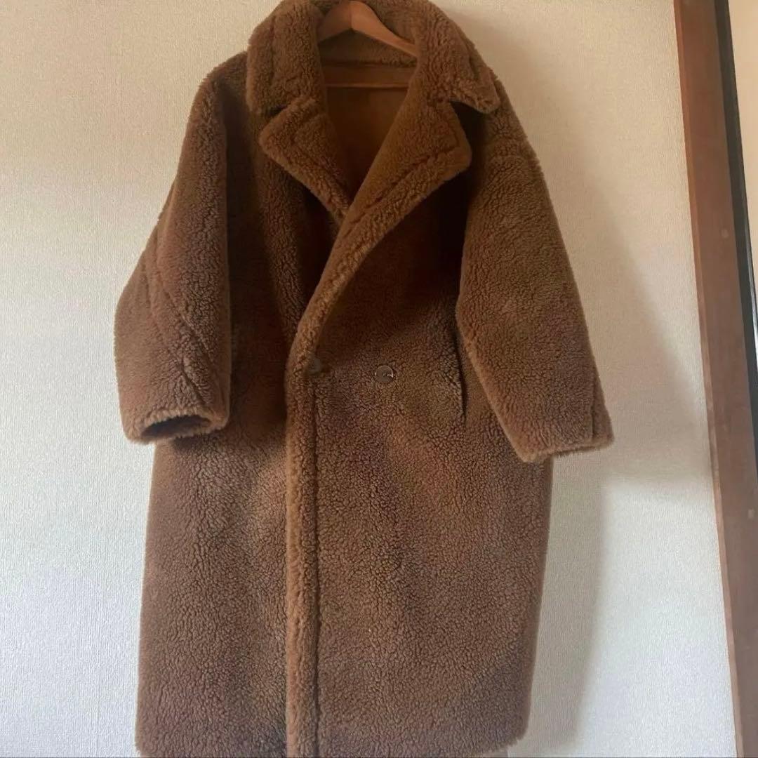 SAISON DE PAPILLON ロングテディコート