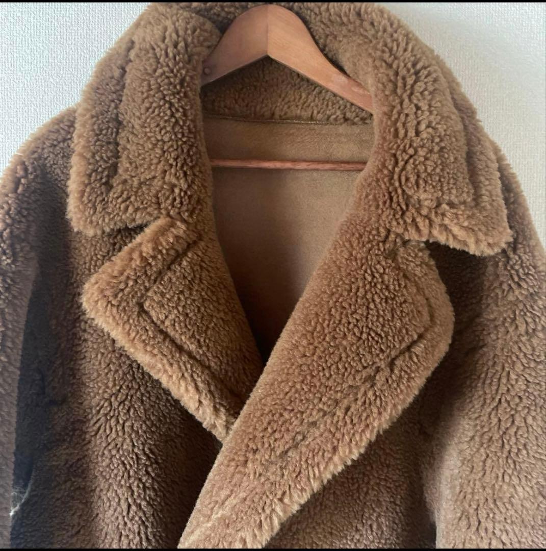 SAISON DE PAPILLON ロングテディコート