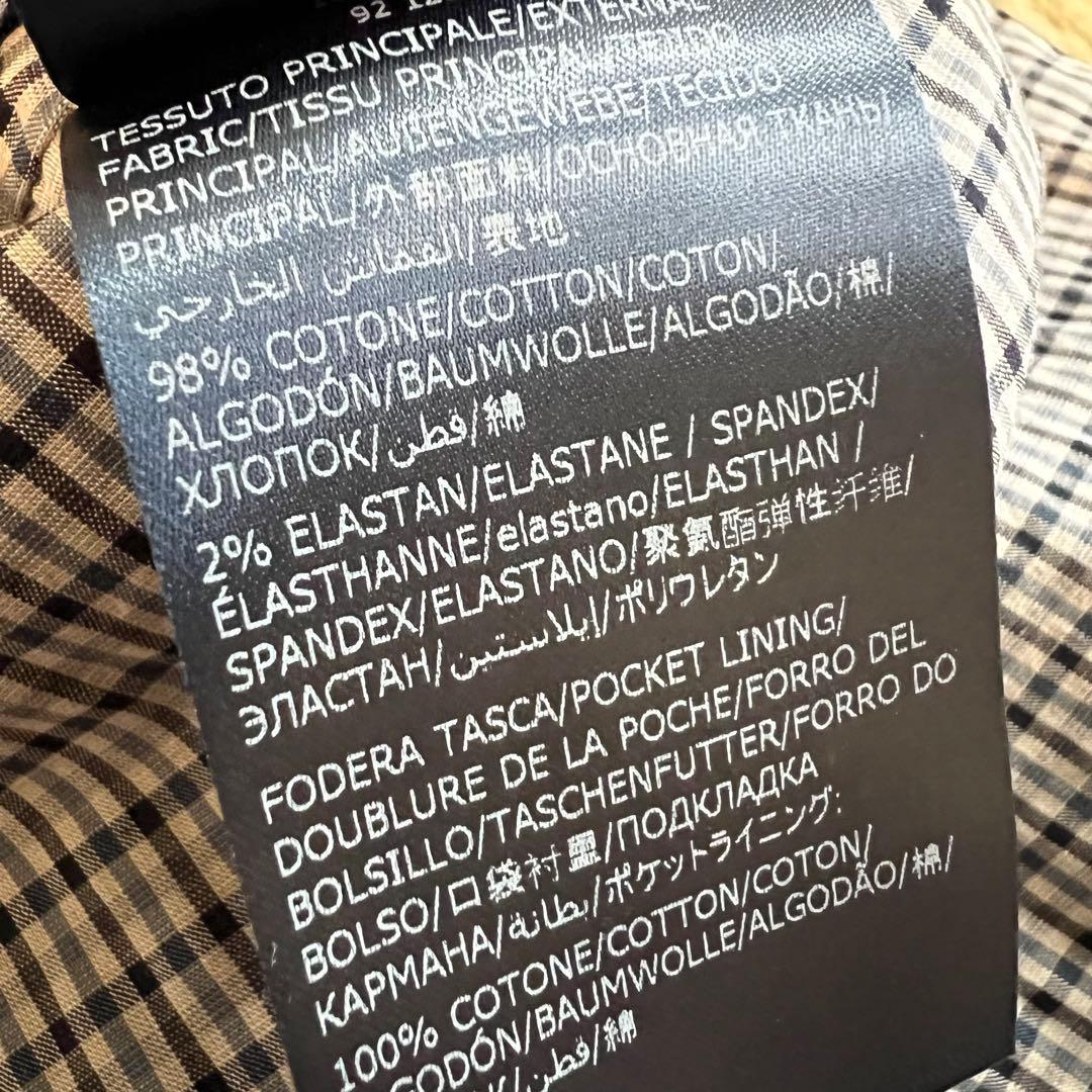 定価41,800円 INCOTEX インコテックス チェック ノープリーツ