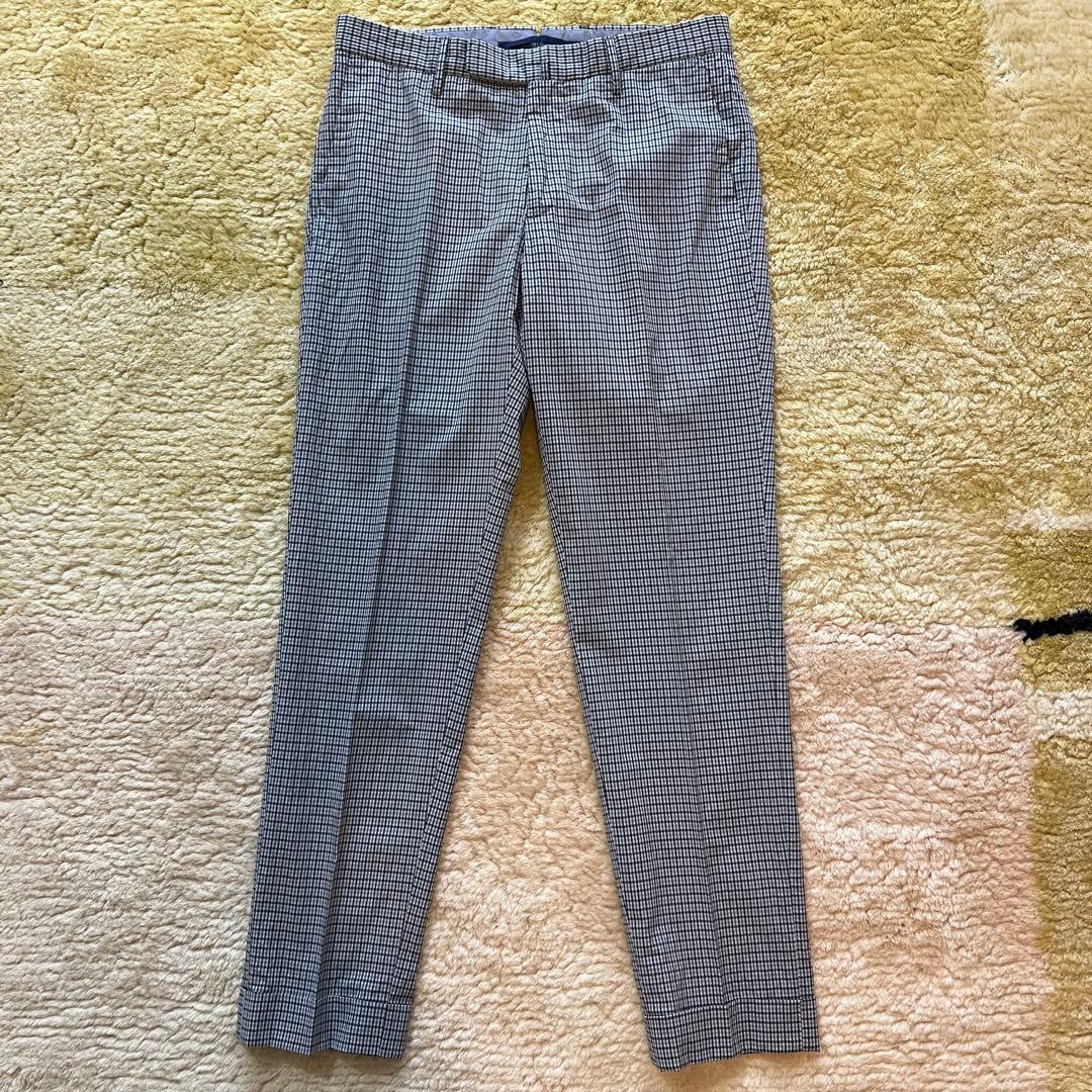 定価41,800円 INCOTEX インコテックス チェック ノープリーツ