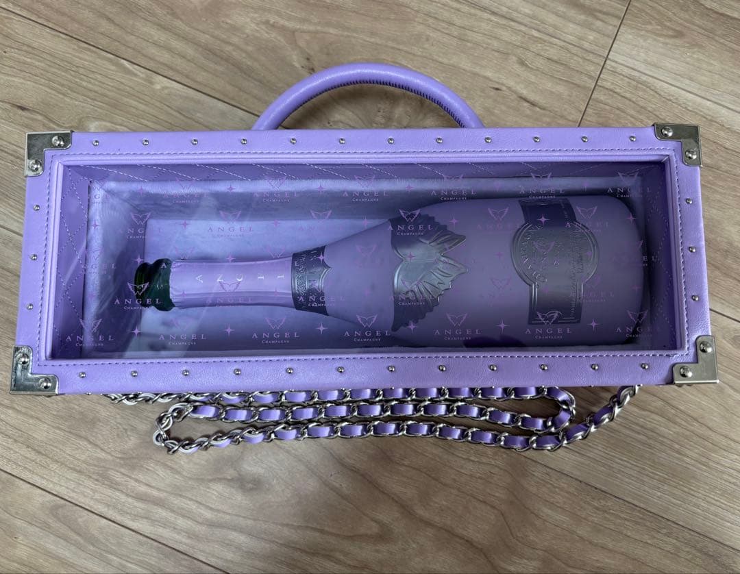 【空箱】【空瓶】エンジェル シャンパン ハロウィン パープル レザータイプ