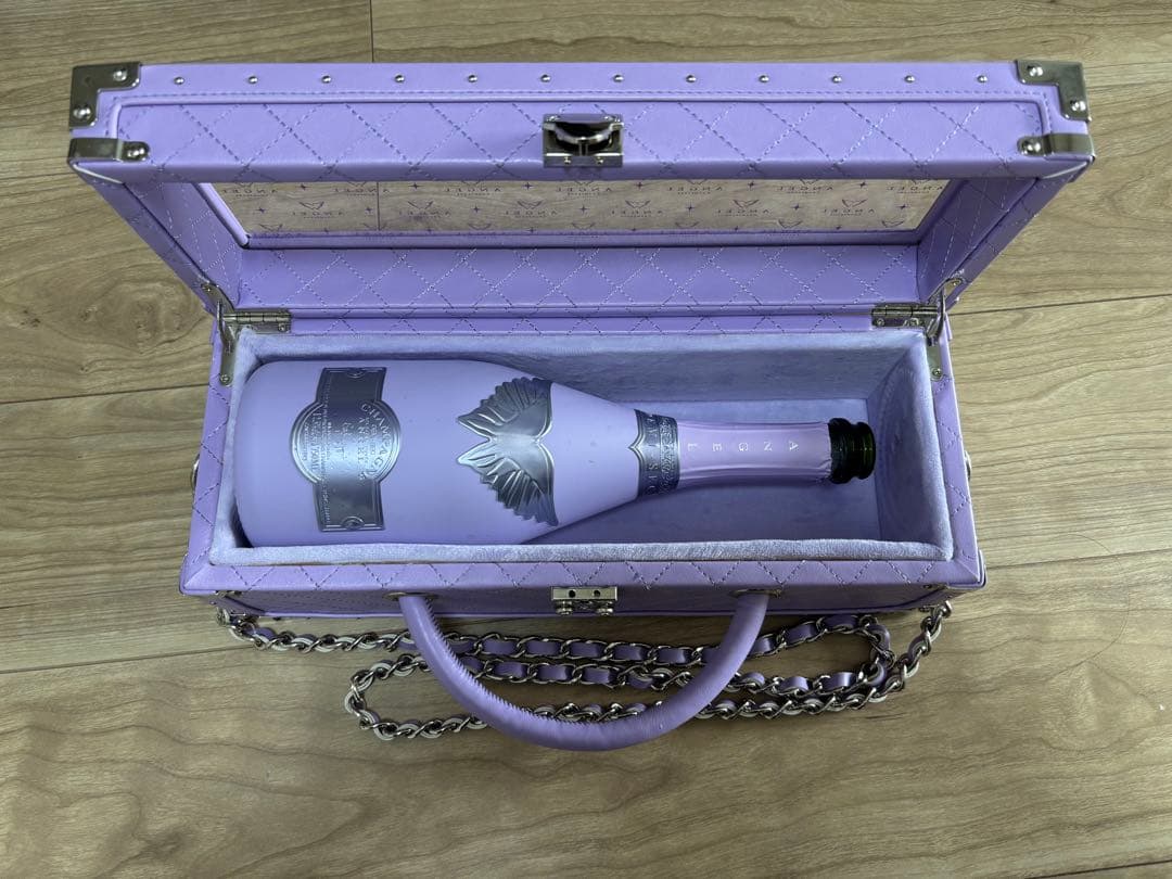 【空箱】【空瓶】エンジェル シャンパン ハロウィン パープル レザータイプ