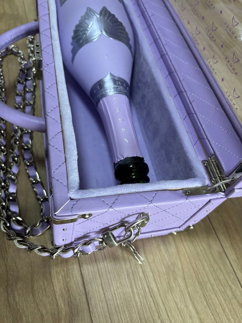 【空箱】【空瓶】エンジェル シャンパン ハロウィン パープル レザータイプ